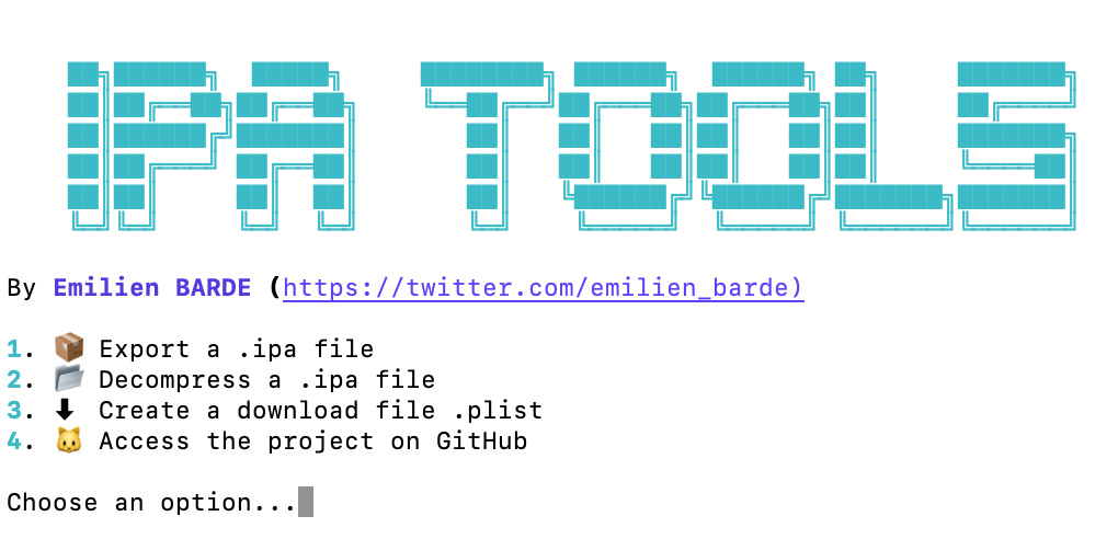 Screenshot de IPAtools