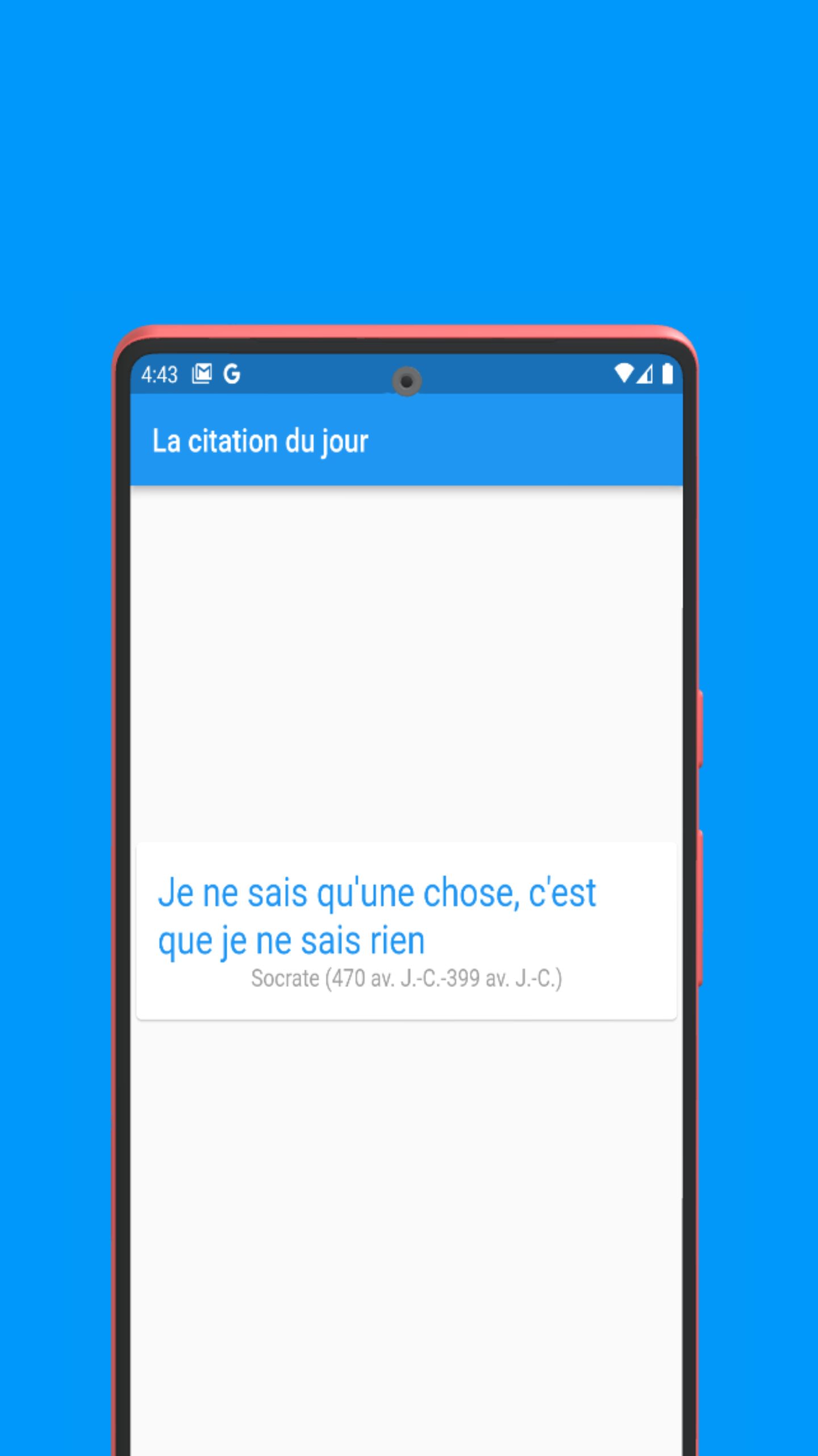 Capture d'écran 1 de Une citation par jour